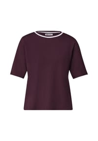 Street One - T-Shirt, Rundhals, für Damen - 17820 RUSTIC ROUGE