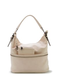 HARPA - Moderne Handtasche mit abnehmbarem Kosmetiktäschchen - Black