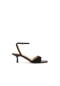 Kazar - Wildleder-Sandalen mit attraktivem Absatz - Schwarz