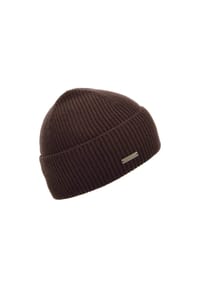 SEEBERGER - Wollmütze, Label, für Damen - 10 BLACK