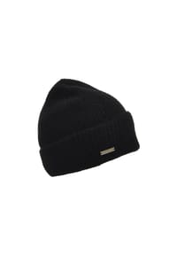SEEBERGER - Beanie, Emblem, für Damen - 10 BLACK