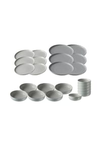 Ritzenhoff & Breker Teller und Schalenset Jasper 24er Set - JASPER - grau