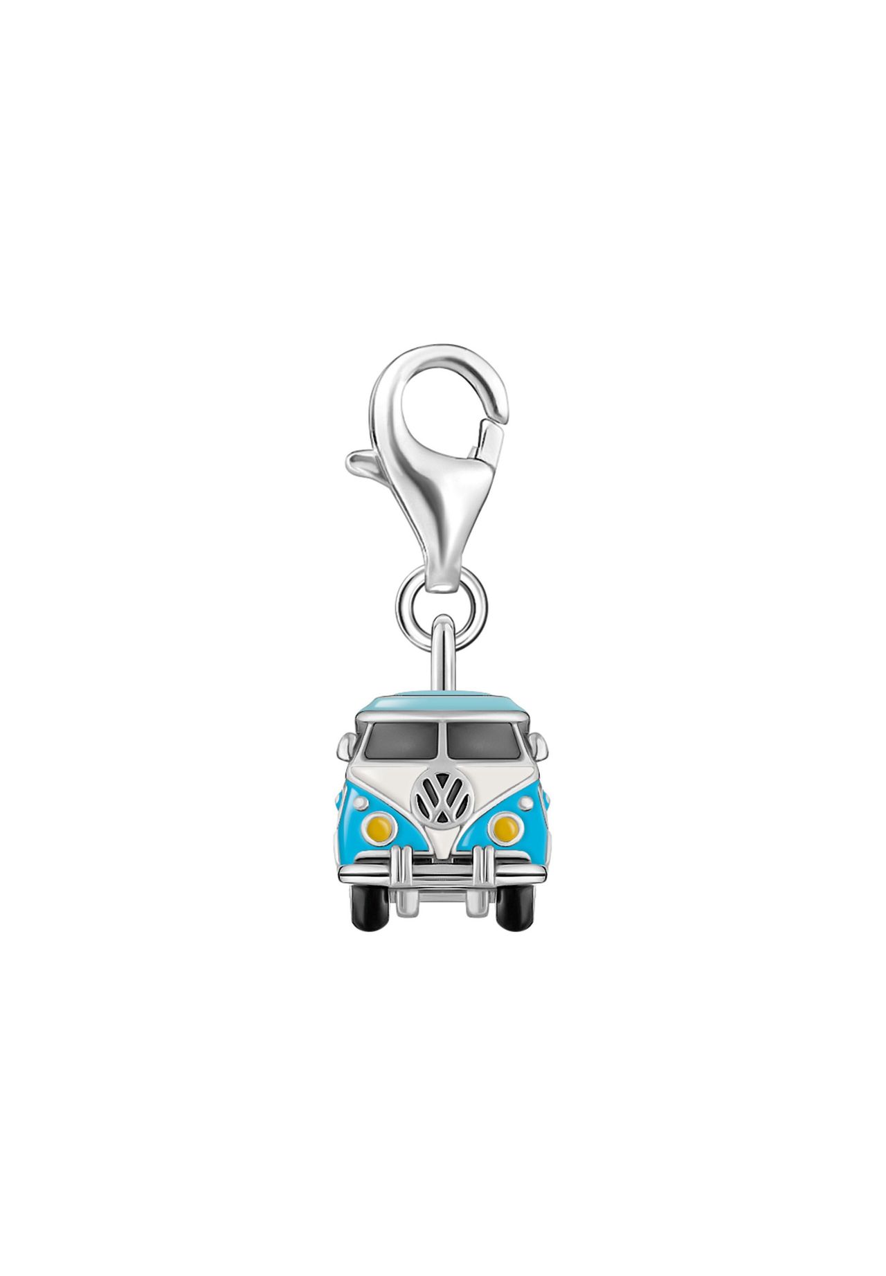 Thomas Sabo Charm-AnhäNger Bunter Hippie-Bus, Silberfarben, Bunt, 1,85 Cm