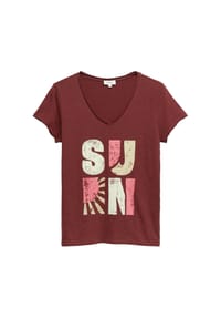 s.Oliver - T-Shirt, Baumwolle, für Damen - 01D1 WHITE
