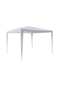VCM. - Pavillon | Maße ca. 3x3 m | wasserabweisende 110g / m² PE Plane | Partyzelt | Gartenzelt mit Stahlgestell | Festivalzelt | Weiß - 