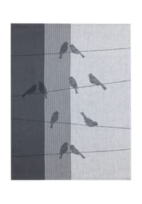 KRACHT® - Küchentuch "Zugvögel" - GRAU