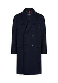 HECHTER PARIS - Mantel Classic mit doppelreihiger Knopfleiste - Marineblau