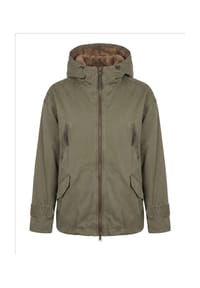 BLONDE NO.8 - Jacke BELLA mit Kunstfell gefütterte Kapuze - BLONDE KHAKI BROWN