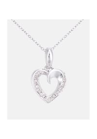Diamant L'eternel - Kette mit Anhänger, mit 0.05 ct Diamant, 375 Weißgold - white gold