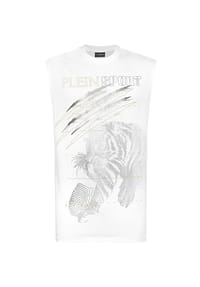 PLEIN SPORT - Tanktop TIGER - black/silver