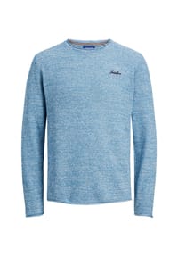 JACK & JONES - Strickpullover Paul Tons Pullover R-Neck - hellblau