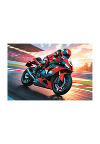 Trefl - Puzzle Motorrad, Kinderpuzzle, Kinder, 100 Teile, 48 x 34 cm - 