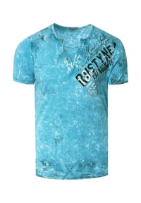 RUSTY NEAL® - T-Shirt im coolen Used-Look-Design - Anthrazit