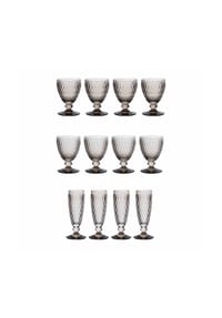 Villeroy & Boch Wasser-, Wein- und Sektgläser Boston Coloured 12er Set - BOSTON COLOURED - blau