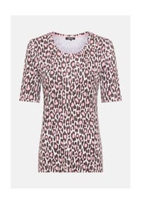 olsen - T-Shirt, Baumwolle, für Damen - 60099 DARK BROWN