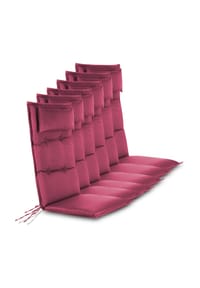 Aspero® - 4 Hochlehner Stuhlauflagen Sitzpolster - Anthrazit