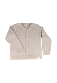 maximo® - GOTS BABY-Strickjacke, RR,  Knöpfe - beigemeliert
