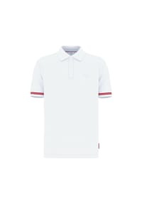 JOOP! JEANS - Herren Poloshirt - Amare, Polokragen, Streifen-Details, Baumwollmischung - Beige