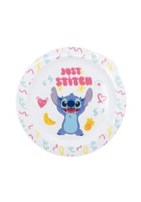 Disney - Disney Stitch Teller – BPA-frei, mikrowellengeeignet & perfekt - Weiß 2 x 20,3 x 23,1 cm