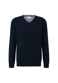 s.Oliver - Strickpullover, Baumwolle, für Herren - Schwarz