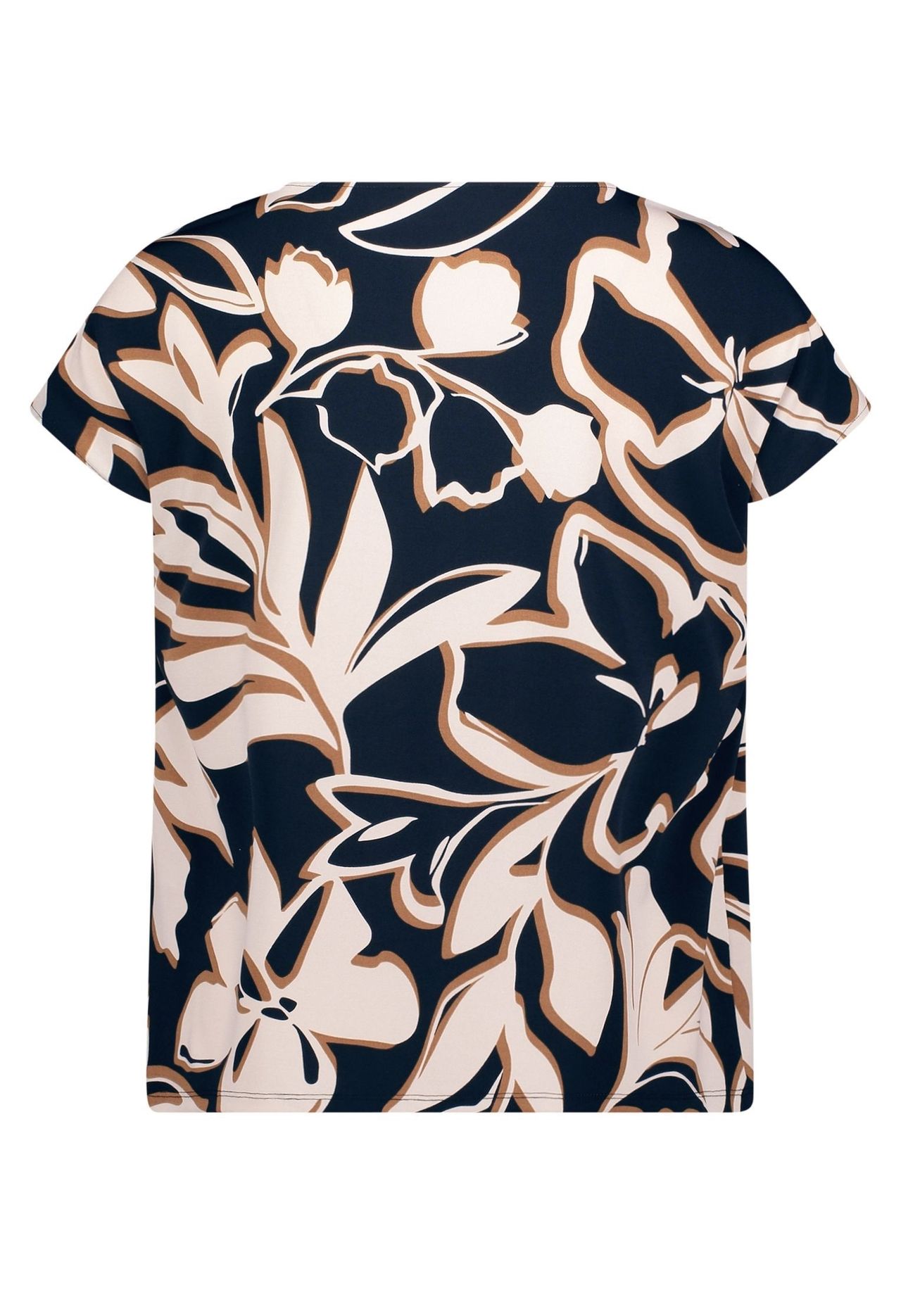 Betty Barclay T-Shirt, Wasserfall-Ausschnitt, FüR Damen, Blau|Beige, 36