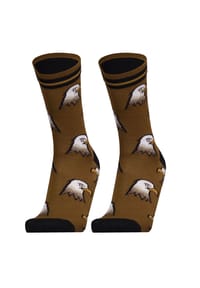 UphillSport® - Socken 'EAGLE' 2er Pack in nahtlosem Design - Brown