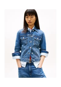 TOMMY Jeans - Jeansjacke, Baumwolle, für Damen - 1A5 DENIM MEDIUM