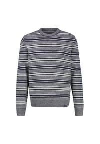 LERROS - Herren Crewneck-Stricker, gestreift - CLASSIC NAVY