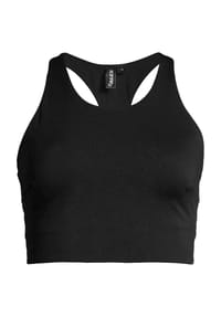 ALEX - Sport-Bustier "Emma", Racerback, elastisch, für Damen - BLACK BEAUTY