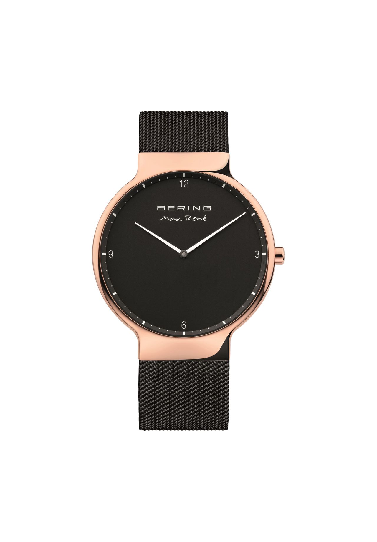 Bering Herren Uhr "15540-262", Schwarz/Roseold