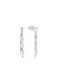 amor - Ohrhänger für Damen, 925 Sterling Silber, Zirkonia synth. - Silber