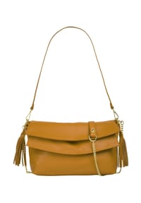 Samantha Look - Umhängetasche Echt Leder, Made In Italy - alt-rosa