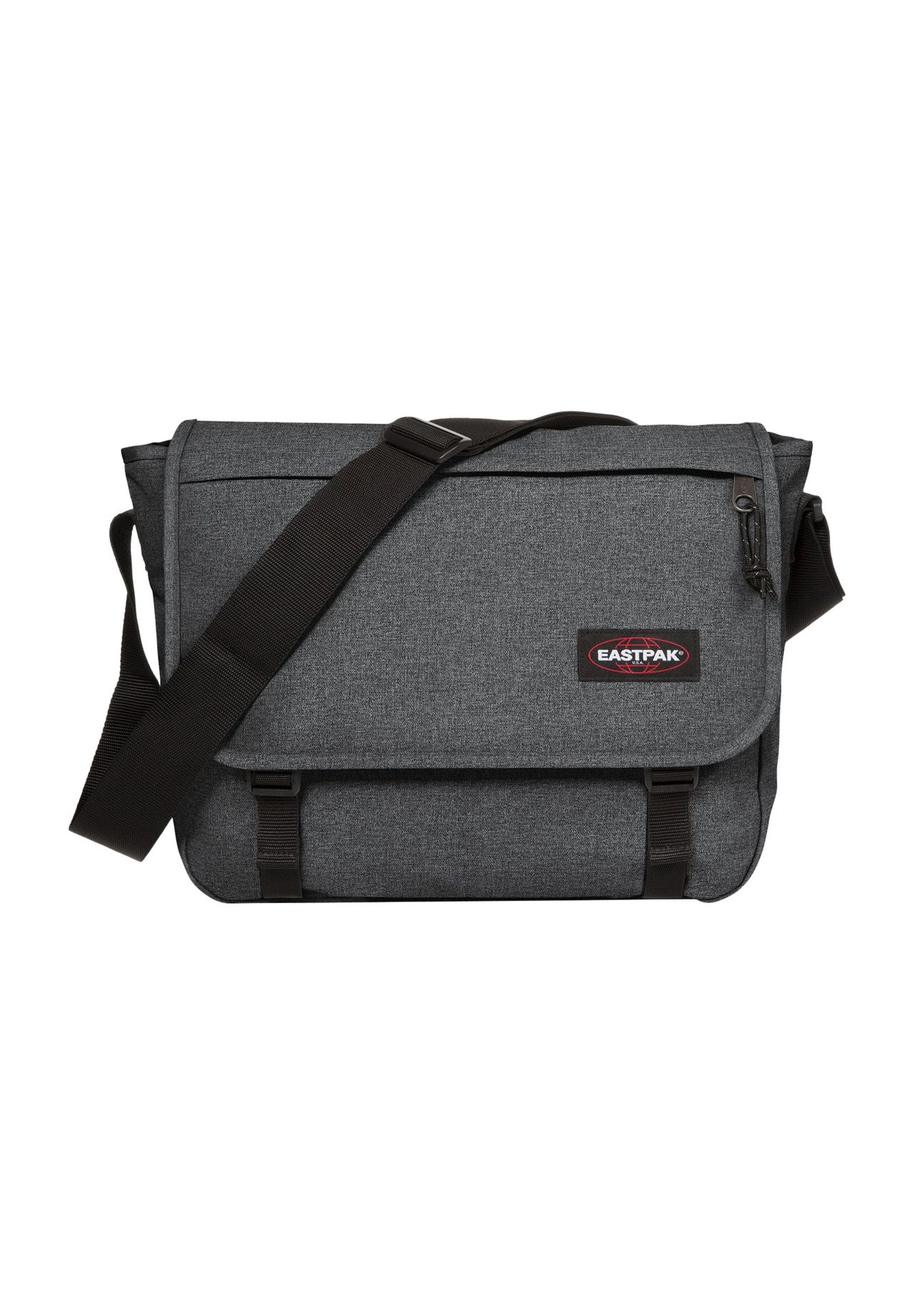Eastpak Damen Schwarz Denim Messenger Bag "Delegate +" Umhängetasche Schultertasche Mit Trolleygurt Und 17" Laptopfach von Baur - Image 8