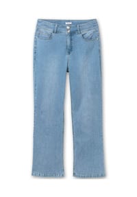 sheego - Bootcut-Jeans - dark blue denim