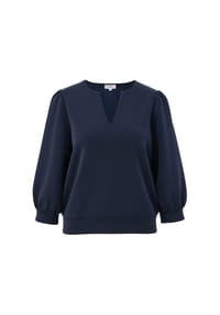 s.Oliver - Sweatshirt, V-Ausschnitt, für Damen - 5531  BLUE