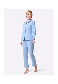 Witt - Pyjama - eisblau-bedruckt