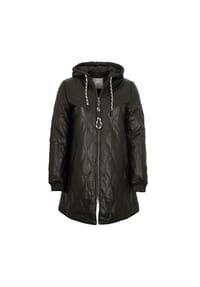 gipsy® - Damen Ledermantel Lammnappa schwarz - schwarz