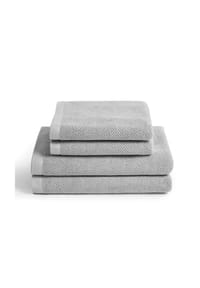 herzbach home Handtuch-Set Spa 4er Set, 525g/m², Premium-Qualität, 100% Baumwolle, einfarbig - Herzbach_Spa - CREME