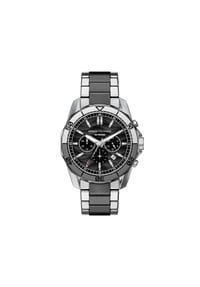 ARMANI EXCHANGE N/A - Armani Exchange Herrenchronograph schwarz, silberfarbene Edelstahluhr, AX1973 - Silber