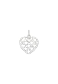 amor Herz - Motivanhänger für Damen, 925 Sterling Silber | Herz - Silber