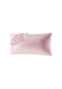 AILORIA - Seidenkissenbezug + Maske BEAUTY SLEEP SET (80x40) - anthrazit