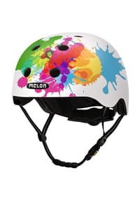 melon® - City-Fahrradhelm "All Stars", coloursplash matt - weiß
