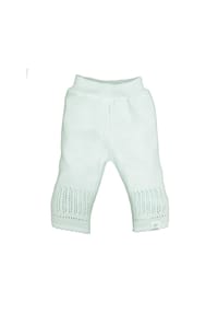 maximo® - GOTS BABY-Strickhose, Struktur einfarbig - misty blue