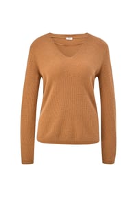 s.Oliver BLACK LABEL - Strickpullover, V-Ausschnitt, für Damen - 1803  YELLOW