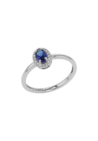amor - Damen Ring, 375er Weißgold - SILBER