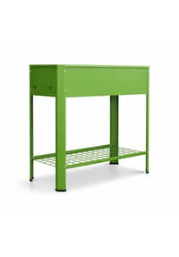 VCM. Metall Hochbeet mit Ablageboden rechteckig | stehender Pflanzkasten | Blumenkasten für Garten Terrasse Balkon | Blumentopf H. 88 x B. 80 x. T. 35 cm | Balora XL