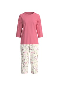 CALIDA - Capri-Pyjama Cotton Stripes, Baumwolle, für Damen - 234 SUGAR MELON