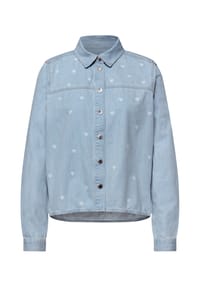 STREET ONE STUDIO - Hemdbluse, Baumwolle, für Damen - 17804 LIGHT BLUE