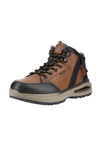 bugatti - Lederimitat Stiefelette NYBO - Braun/Schwarz