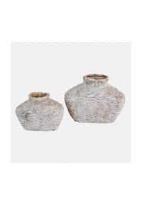 LOBERON - Vase 2er Set Orlaithea antikbeige - antikbeige